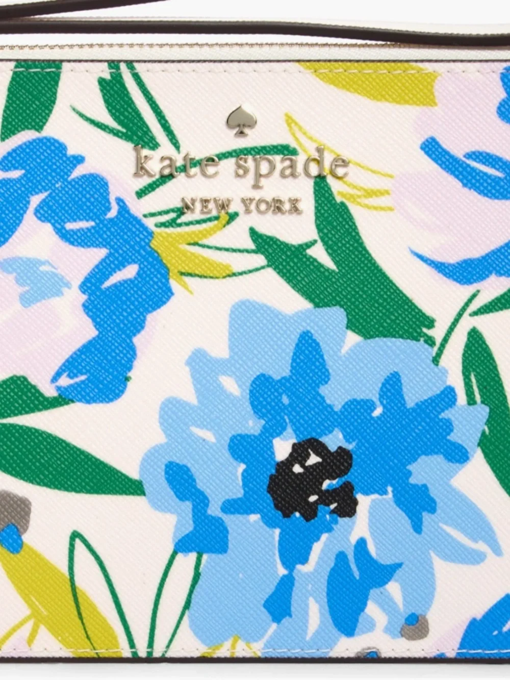 Kate Spade New York cameron festival floral leather wristlet